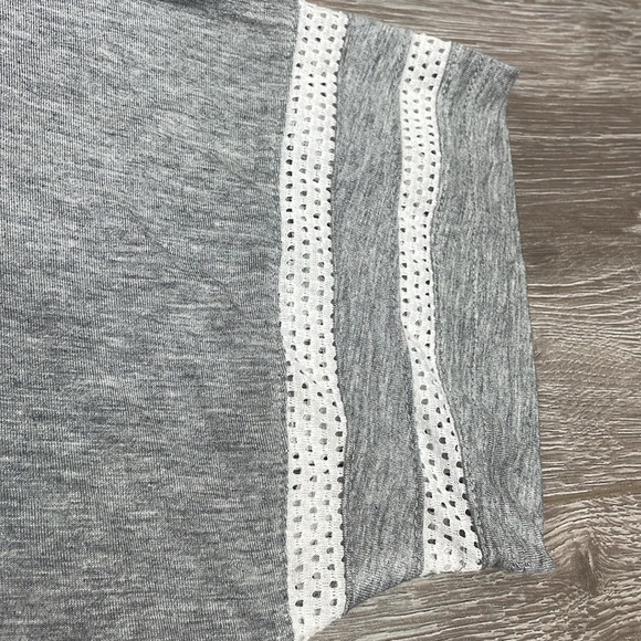 NWT Kensie Sleep Shirt Nightgown Short Sleeve Heather Gray L - Picture 9 of 16